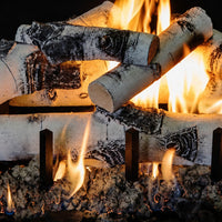 18" Quaking Aspen See-Through Vented Gas Log Set | Grand Canyon