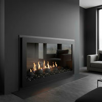 Original Moderne - Single Panel Masonry & Prefab Fireplace Glass Doors | Custom