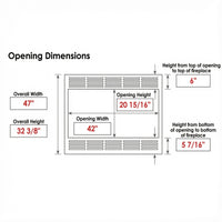 Craftsman Legend Deluxe - Dimensions provided in diagram / Clear Glass / Root Beer Finish / Cabinet Doors