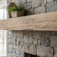 Grist Mill Non-Combustible Concrete Mantel Shelf Pale Honey Finish