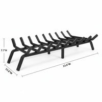 36" Heavy-Duty Fireplace Grate – ¾” Solid Steel | Made in USA by Design Specialties | Lifetime Warranty