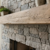 Grist Mill Non-Combustible Concrete Mantel Shelf Pale Honey Finish