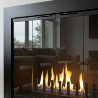 Reflection - Custom Masonry Fireplace Glass Doors