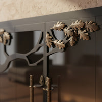 Oak Tree - Masonry & Prefab Fireplace Glass Doors | Custom
