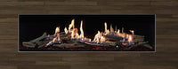 Grand Canyon Bedrock Traditional 60" Vented Linear Drop-In Gas Burner with GlowFire Logs