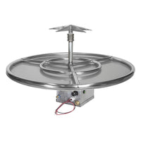 Grand Canyon 30" Round Tall Stack Outdoor Fire Pit Burner Kit - Propane, Electronic Ignition (WBECS)
