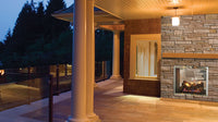 Majestic Fortress Indoor/Outdoor See-Through Direct Vent Gas Fireplace - Model FORTRESS
