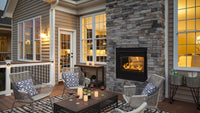 Majestic Twilight Modern 36" Indoor/Outdoor See-Through Gas Fireplace - Model TWILIGHT-MD-IFT