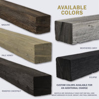 Grist Mill Non-Combustible Concrete Mantel Shelf Eclipse Finish