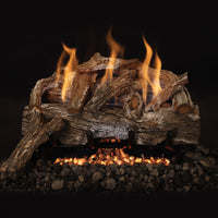 24" Red Oak Ventless Gas Log Set | Grand Canyon