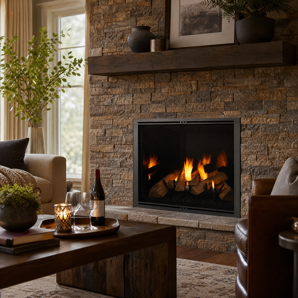 Majestic Marquis II 36" Direct Vent Gas Fireplace — lifestyle