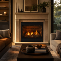Majestic Quartz Platinum 36" Direct Vent Gas Fireplace — lifestyle