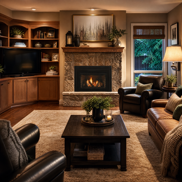 Majestic Ruby 35" Direct Vent Gas Fireplace Insert — lifestyle