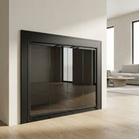 Savannah Masonry & Prefab Fireplace Glass Doors with 4-sided overlap fit and tempered safety glass
