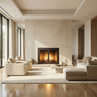 Fireplace Screen with Operable Doors Custom Size 21 Finishes - Old World
