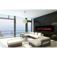 Modern Flames Ambiance 100'' Wall Mount Electric Fireplace - Model AL100CLX2-G - ExceptionalFire