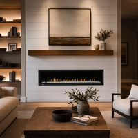 Montigo Delray 72" Direct Vent Linear Gas Fireplace - Model Delray 72 — lifestyle