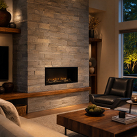 Montigo Distinction 36" See-Through Direct Vent Gas Fireplace - Model D3615 ST — lifestyle