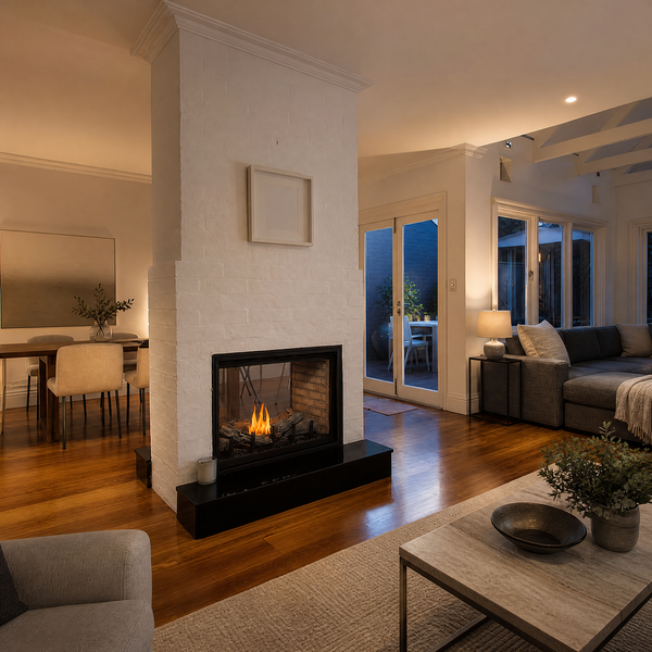 Montigo Divine 38" See-Through Direct Vent Gas Fireplace - Model H38FSD — lifestyle