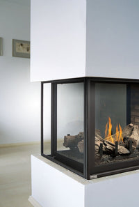 Montigo Divine Pier 38" Peninsula Direct Vent Gas Fireplace - Model H38DFPFC