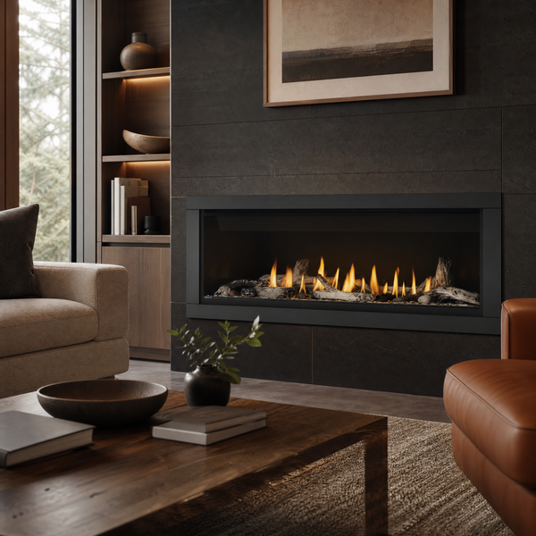 Napoleon Ascent 56" Direct Vent Linear Gas Fireplace — lifestyle