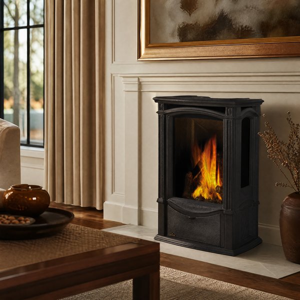 Napoleon Castlemore Direct Vent Cast Iron Gas Stove - Model GDS26N — lifestyle