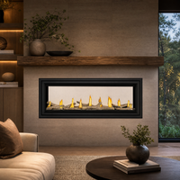 Napoleon Vector 50" See-Through Direct Vent Linear Gas Fireplace — lifestyle