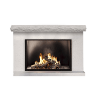 Natural Cut Stone Non-Combustible Mantel Shelf Arctic Blast finish - ExceptionalFire