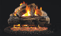 30" Split Oak Outdoor Vented Gas Log Set | Real Fyre