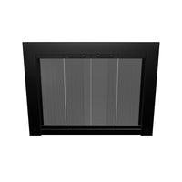 Grande Flat Black Masonry Fireplace Door | Standard Sizes