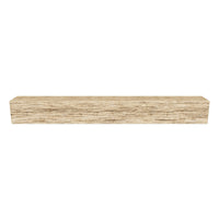Tobacco Barn Non-Combustible Concrete Mantel Shelf Pale Honey Finish