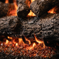 Real Fyre Golden Oak Designer + See-Through Vented Gas Logs
