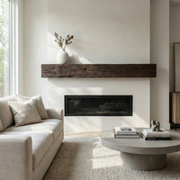 Tobacco Barn Non-Combustible Concrete Mantel Shelf Roasted Chestnut Finish