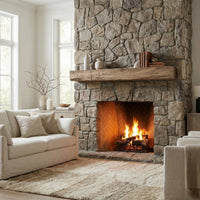 Hayloft Non-Combustible Concrete Mantel Shelf Pale Honey Finish