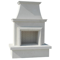 American Fyre Designs Contractor's Model with Moulding Outdoor Gas Fireplace