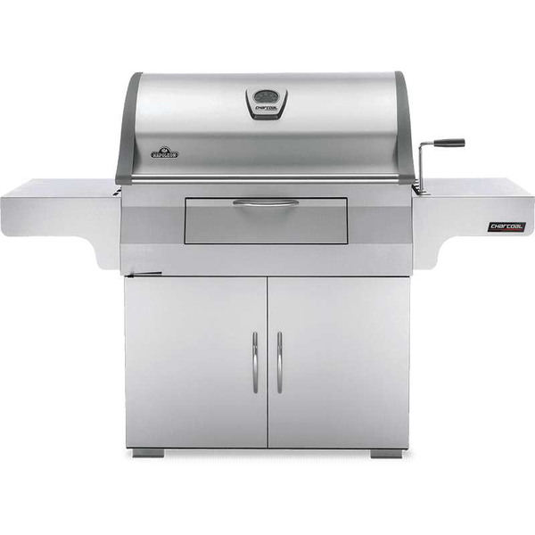 Napoleon Professional 605 Charcoal Grill with Cart - Stainless Steel