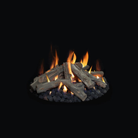 Grand Canyon 18" Round Tall Stack Fire Pit Burner Kit — Electronic Ignition, Propane