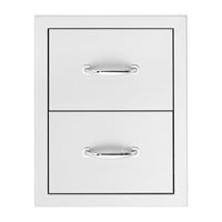 Summerset 17" Stainless Steel Flush Mount Double Drawer