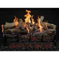 24" Glowfire Arizona Weathered Oak Charred Gas Log Set | Grand Canyon