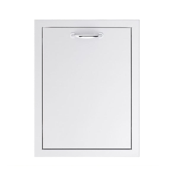 Summerset 20" 2-bin stainless steel trash and recycling drawer for outdoor kitchens with smooth ball bearing slides