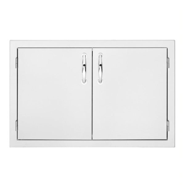 Summerset 26" double access door stainless steel outdoor kitchen storage with magnetic latches