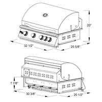 Summerset Sizzler Built-In Gas Grill - 32" - ExceptionalFire