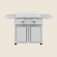 Summerset 30-Inch Stainless Steel Cart for Pro Series 30-Inch Gas Griddle