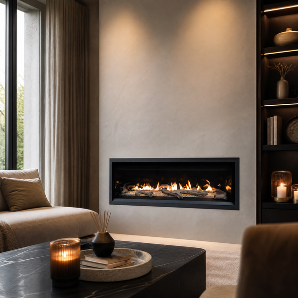 Superior DRL3500 55" Linear Direct Vent Gas Fireplace - Model DRL3555 — lifestyle