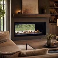 Superior DRL6000 48" See-Through Direct Vent Linear Gas Fireplace - Model DRL6048-ST — lifestyle