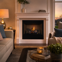 Superior DRT2000 Mid-Size 45" Direct Vent Gas Fireplace — lifestyle