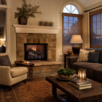 Superior VRT6000 42" Mosaic Masonry Vent-Free Gas Firebox - Model VRT6042 — lifestyle