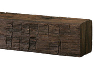Tavern Timbered Beam Non-Combustible Mantel Shelf TOASTED RYE Finish - ExceptionalFire