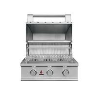 TrueFlame TFE Grill 25 Inch built-in stainless steel outdoor barbecue with 14,000 BTU burners and heat zone separators