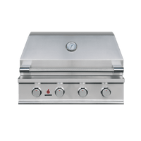 TFE Grill 32 Inch built-in stainless steel outdoor barbecue with 14,000 BTU burners and heat zone separators